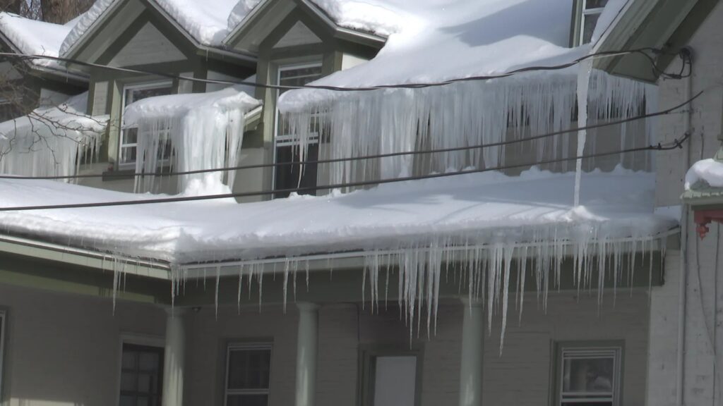 Ice Dams and Large Icicles