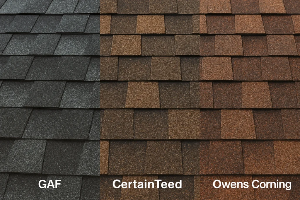GAF vs Owens Corning vs CertainTeed Shingles