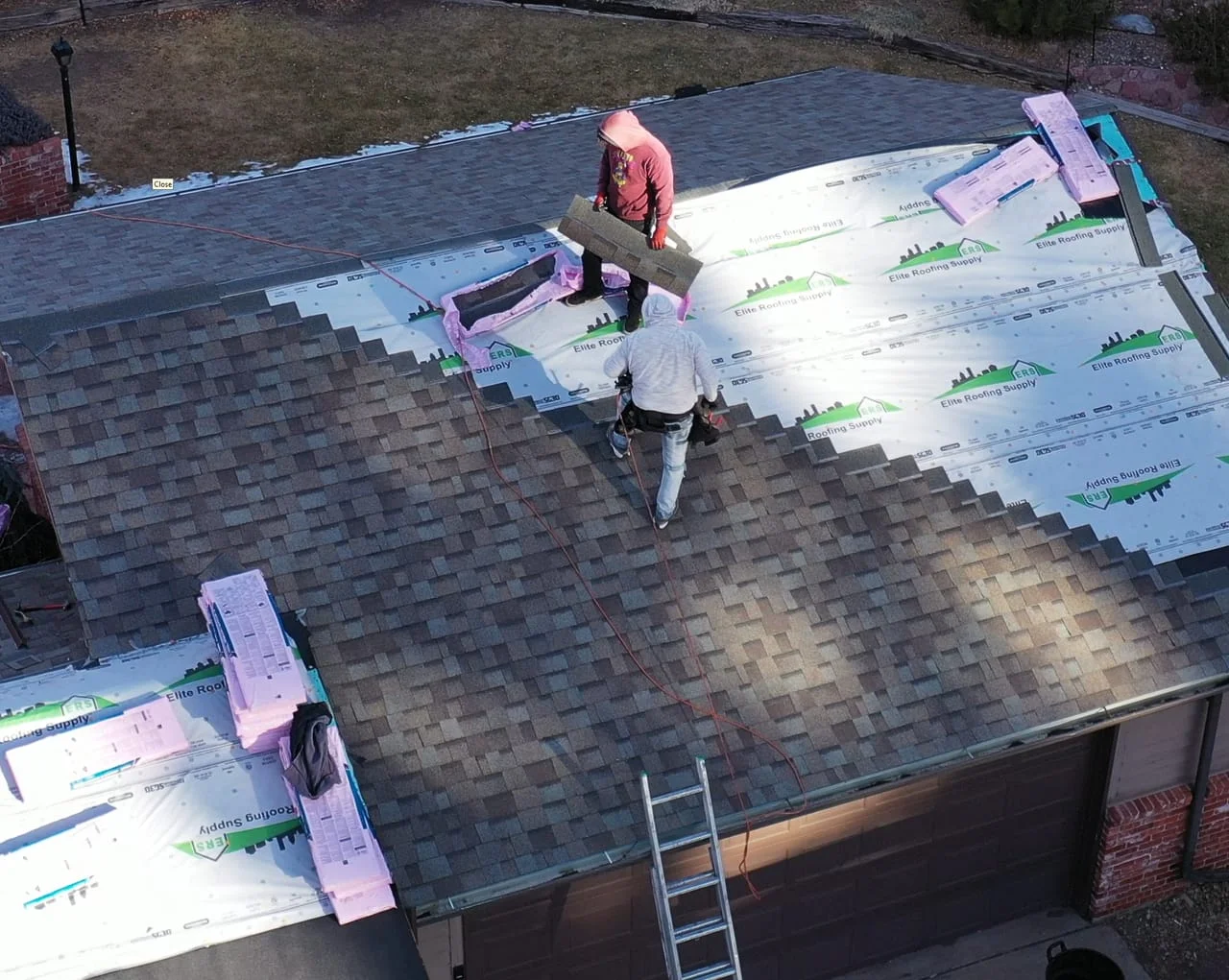New roof replacement in progress