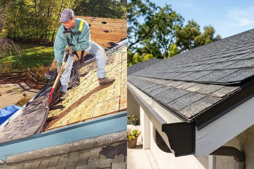 tear-off system vs. two-layer overlay